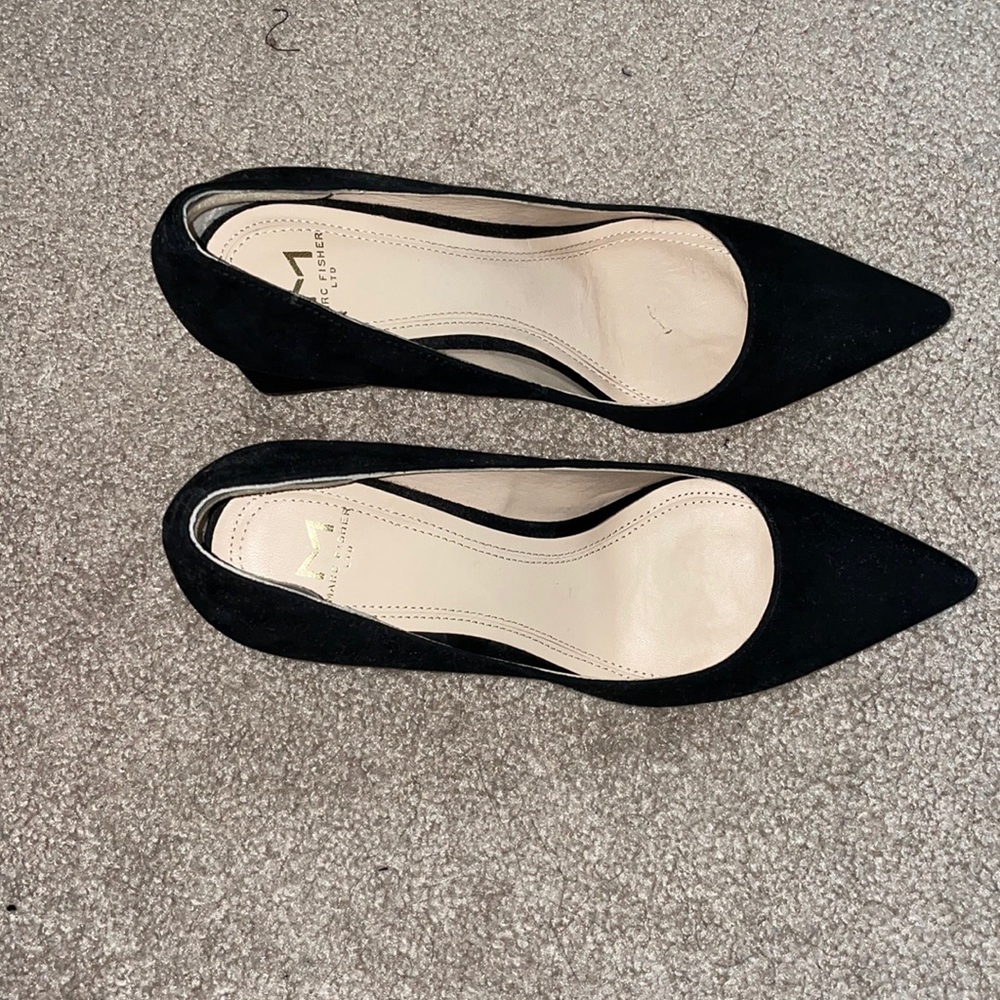 Marc Fisher Ltd- black thick heel pumps-6